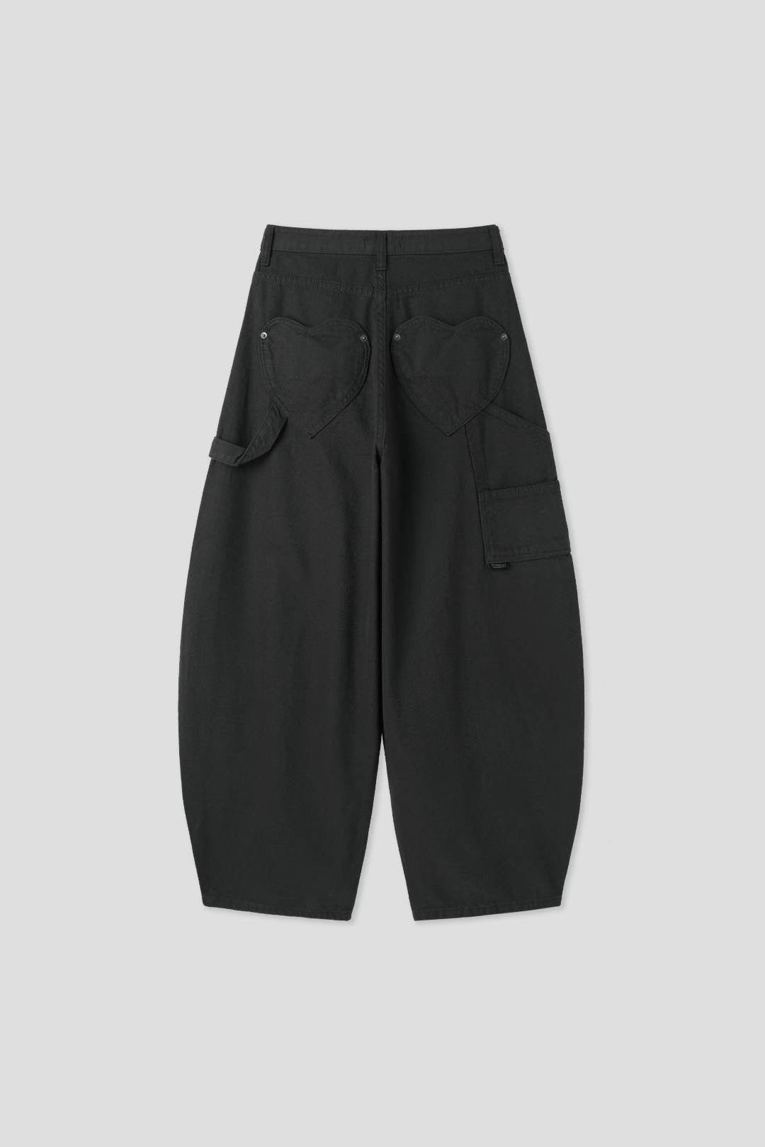 (Preorder) Love Ring Pocket Balloon Wide Cotton Pants