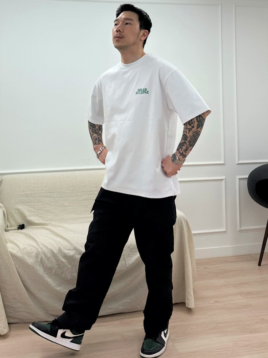 P8H Unisex Oversized Moon Graphic Short Sleeve T Shirt (Couple T Recommended!!)