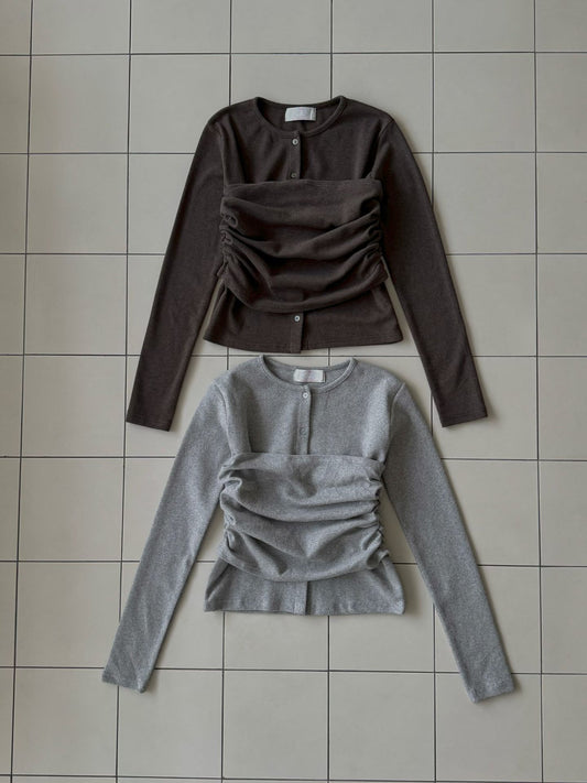 (Preorder) Winter Pretop Layering Cardigan Set