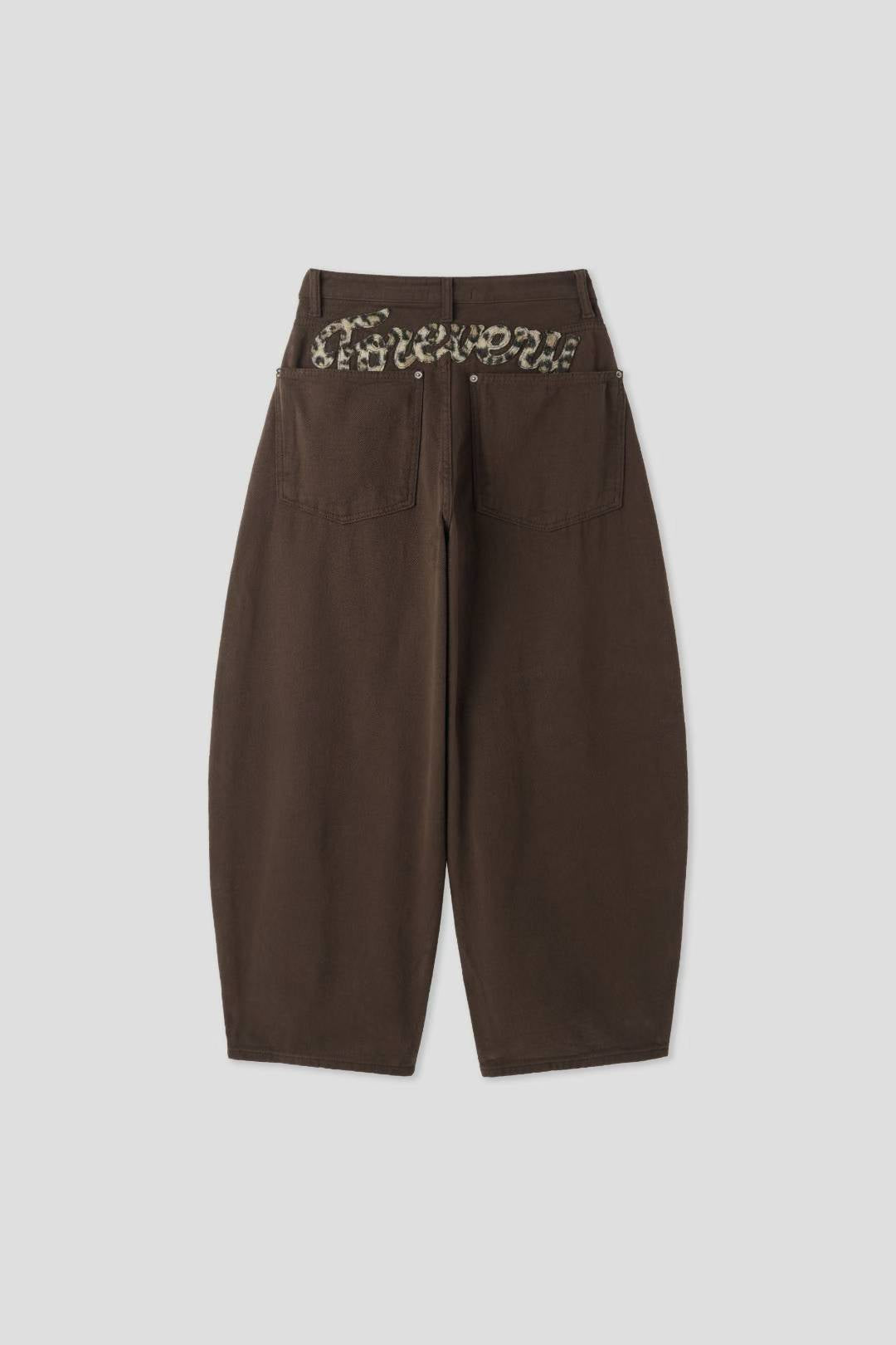 (Preorder) Leopard Fur Wide Balloon Pants