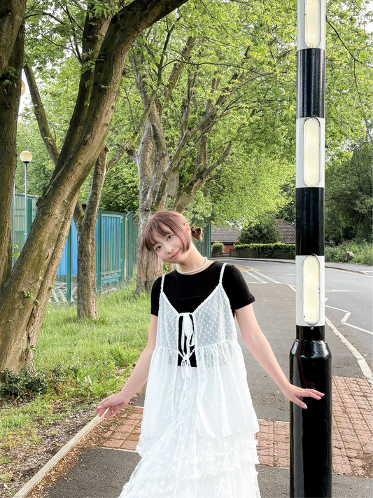 Cloud Dress Layering Camisole Top OPS (White)