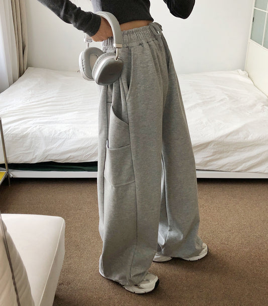 Unisex Double layered Side Tuck In Carpenter Pants (Grey)