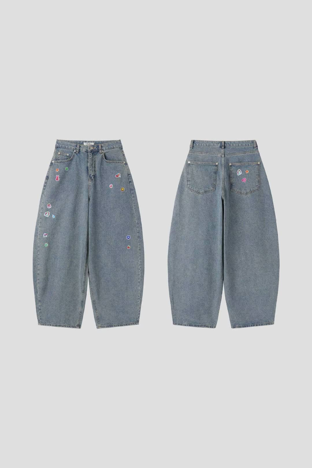 (Preorder) Cutie Sticker Wide Pants