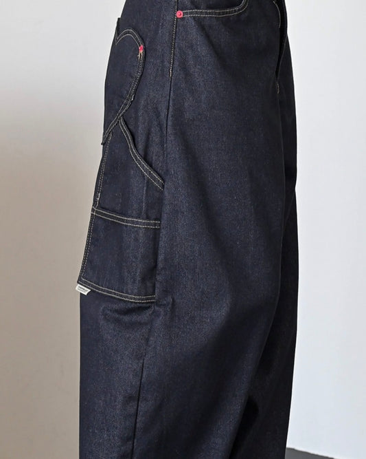 (Preorder) Love Ring Pocket Balloon Wide Cotton Pants