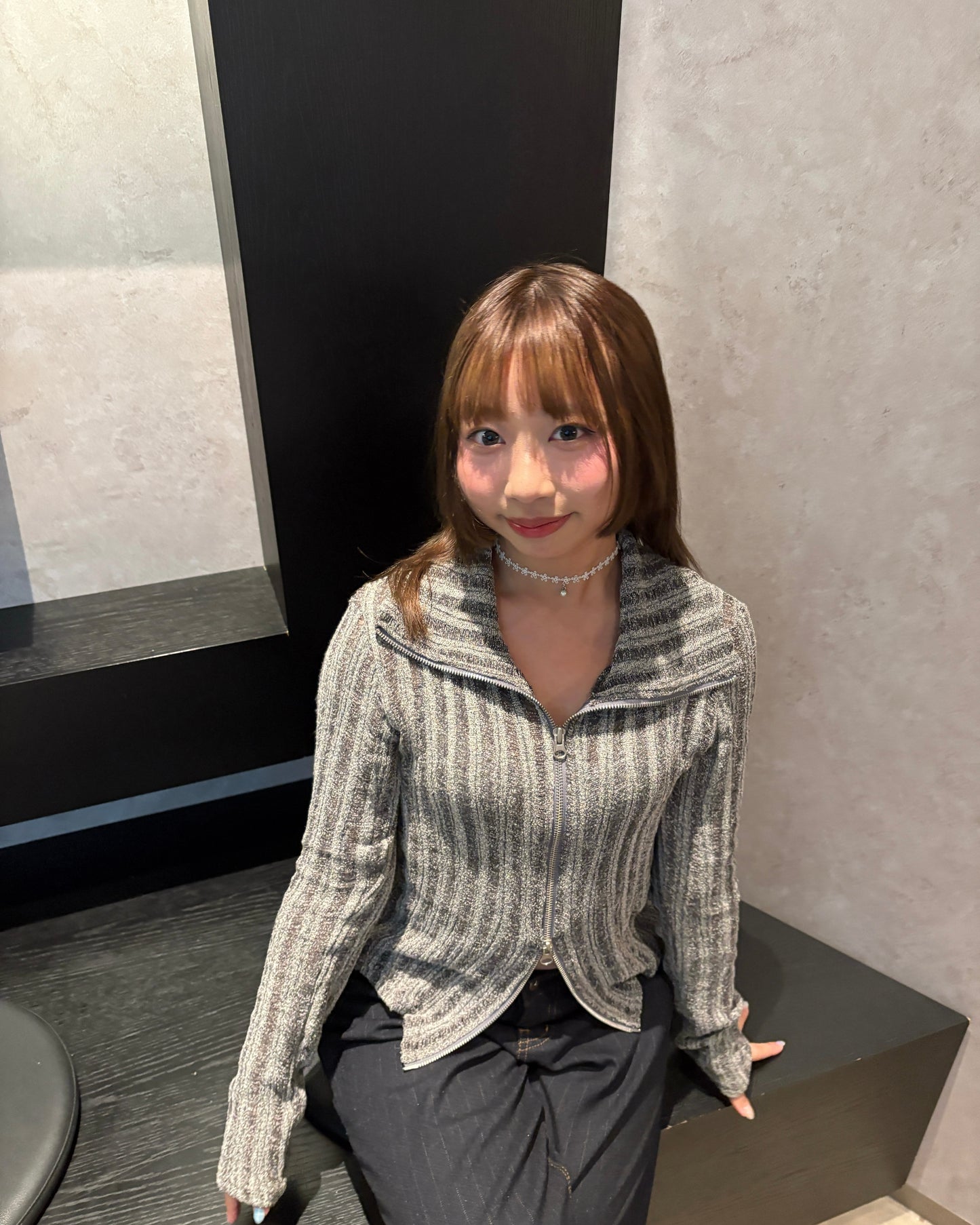 (Preorder) Snow Two-way Polo Cardigan