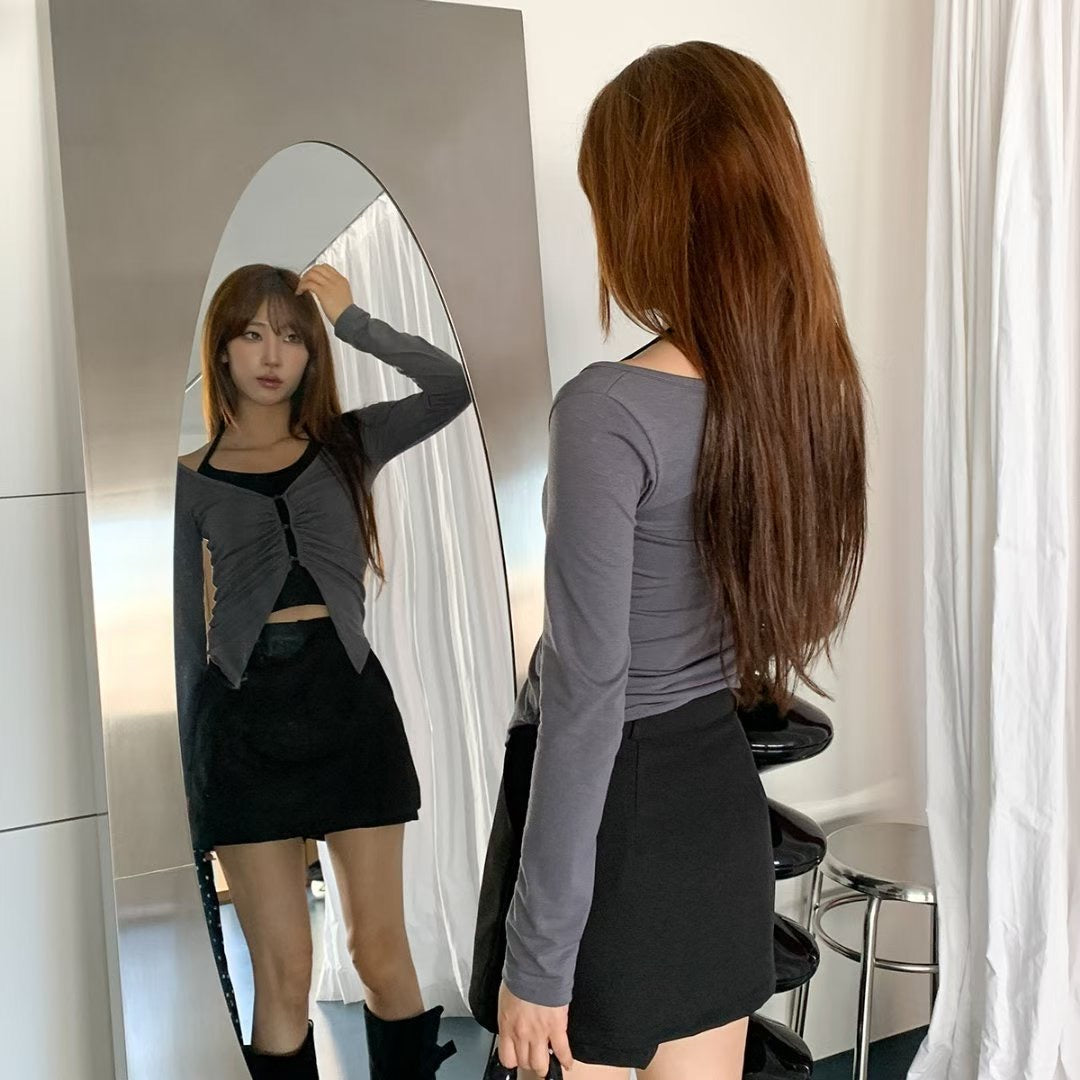 (Preorder) Halter Long Sleeve T-shirt