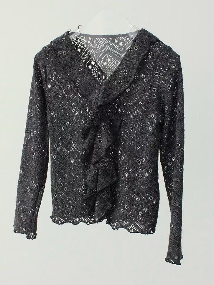 (Preorder) Ruffle Frill Cardigan