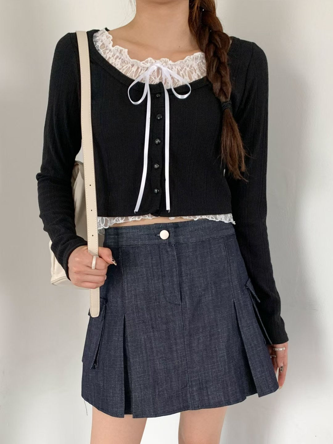 (Preorder) Lily Lace Knit Cardigan
