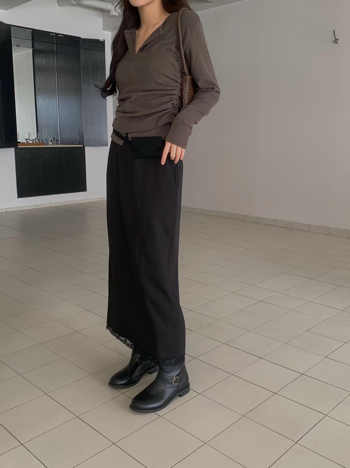 (Preorder) Winter Pretop Layering Cardigan Set