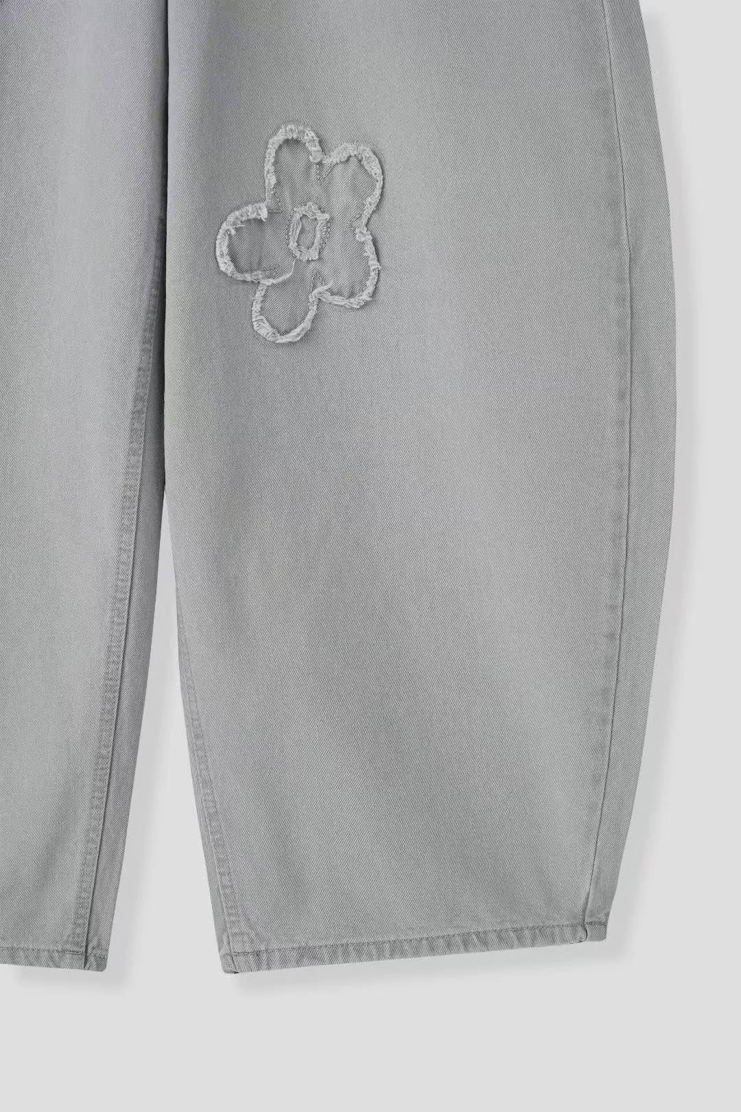 (Preorder) Floral Gray Pants