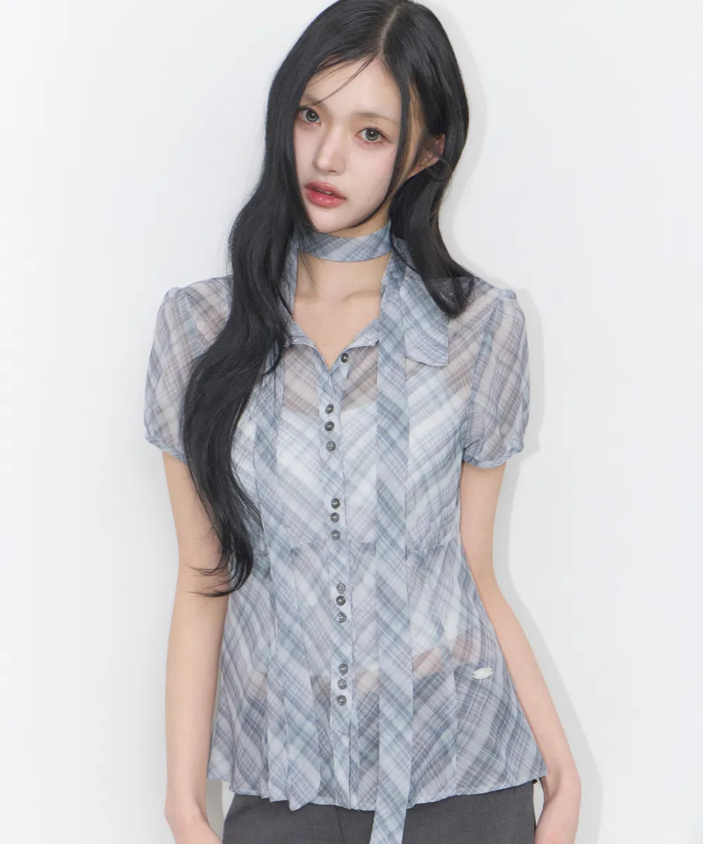 Musinsa Sale till 23/6! Flared Puff Blouse (4 colours)