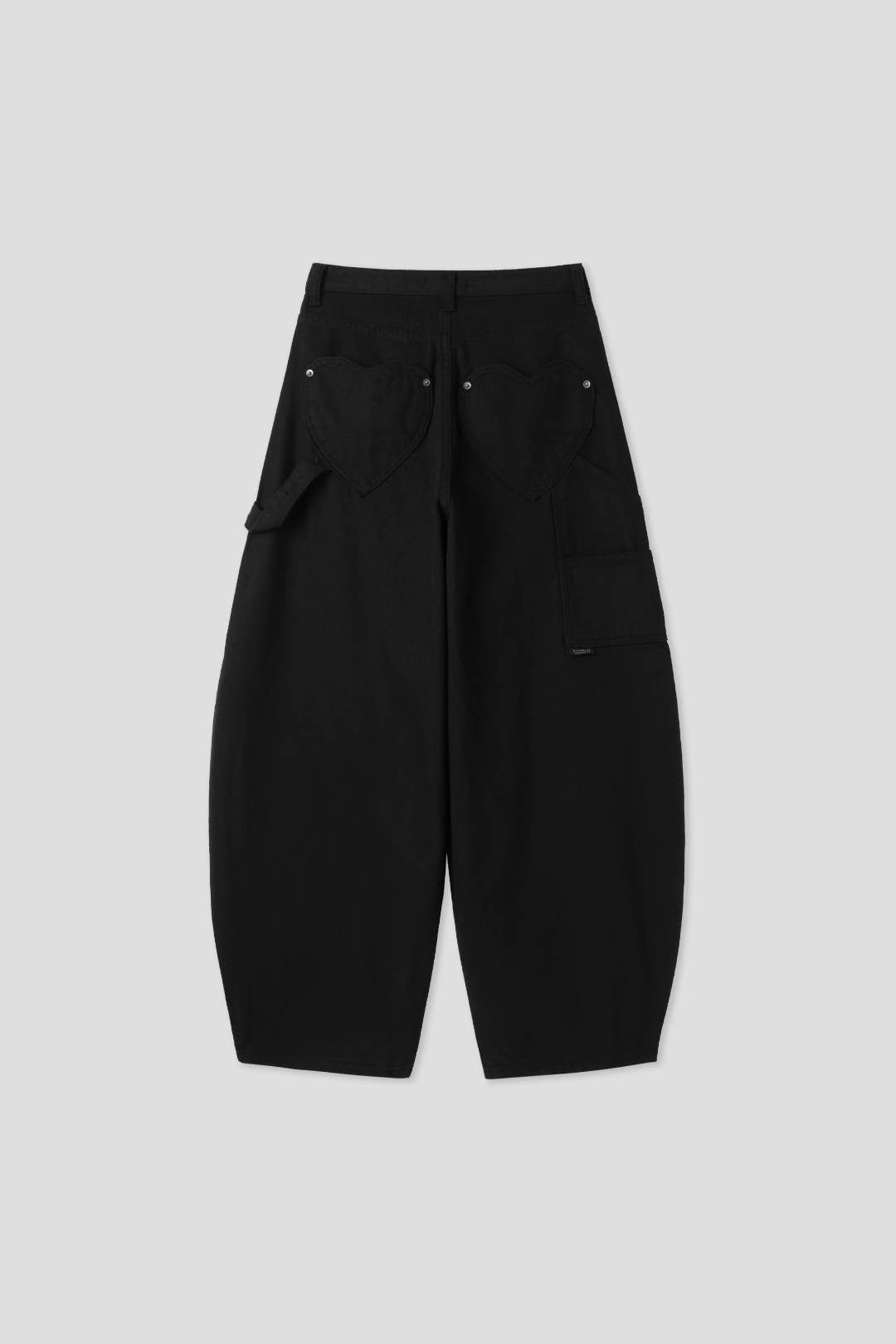 (Preorder) Love Ring Pocket Balloon Wide Cotton Pants