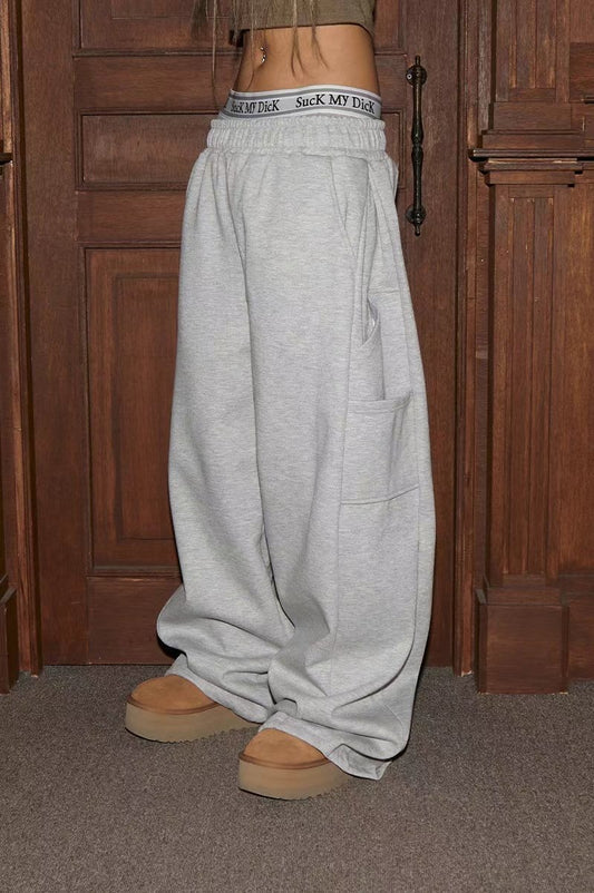 Unisex Double layered Side Tuck In Carpenter Pants (Grey)