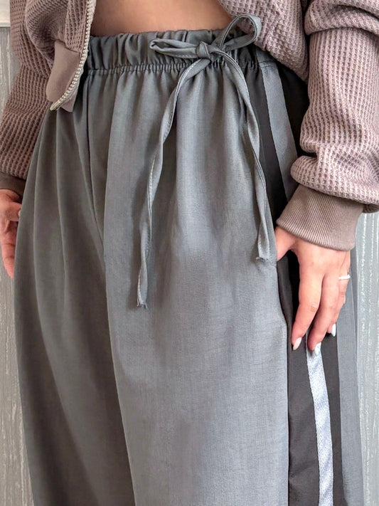 Ribbon Tie Track Long Slacks (All-Season)