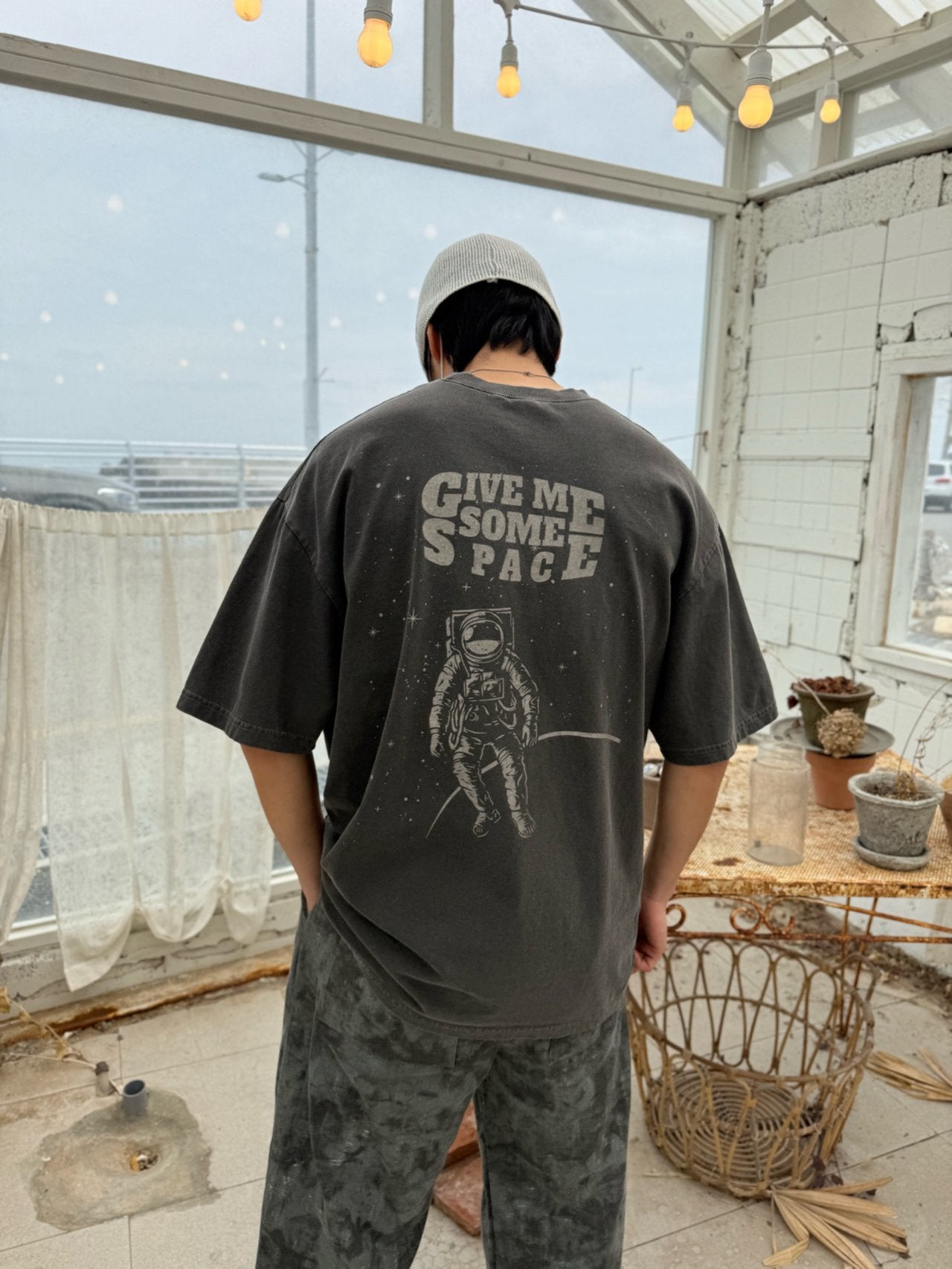 Unisex Pigment Astronaut Short Sleeve T-Shirt