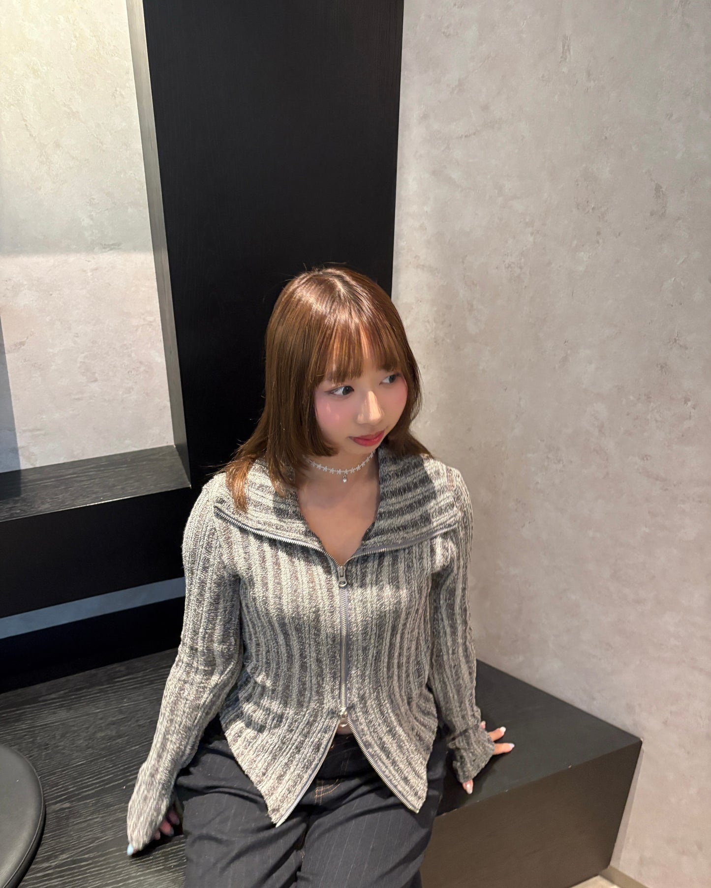 (Preorder) Snow Two-way Polo Cardigan