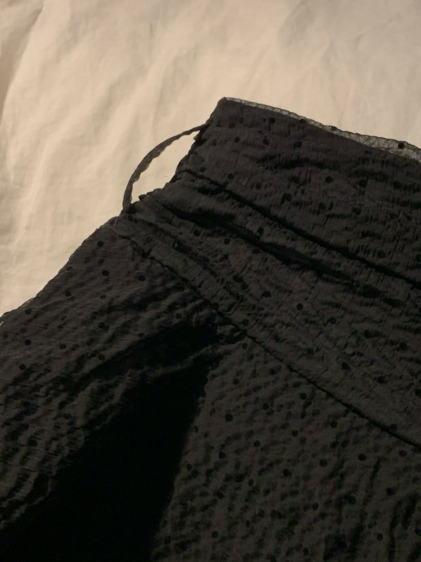 Spring Chiffon Dot Double-Tiered Mini Skirt