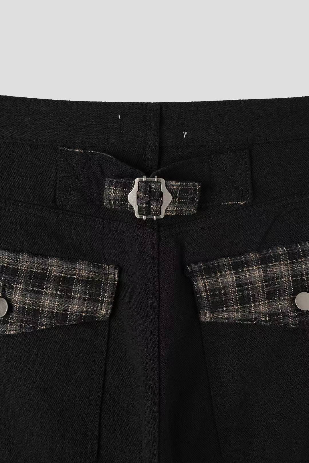 (Preorder) Wide Check Balloon Pants