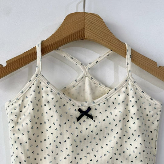 Floral dot cardigan set (Ivory)