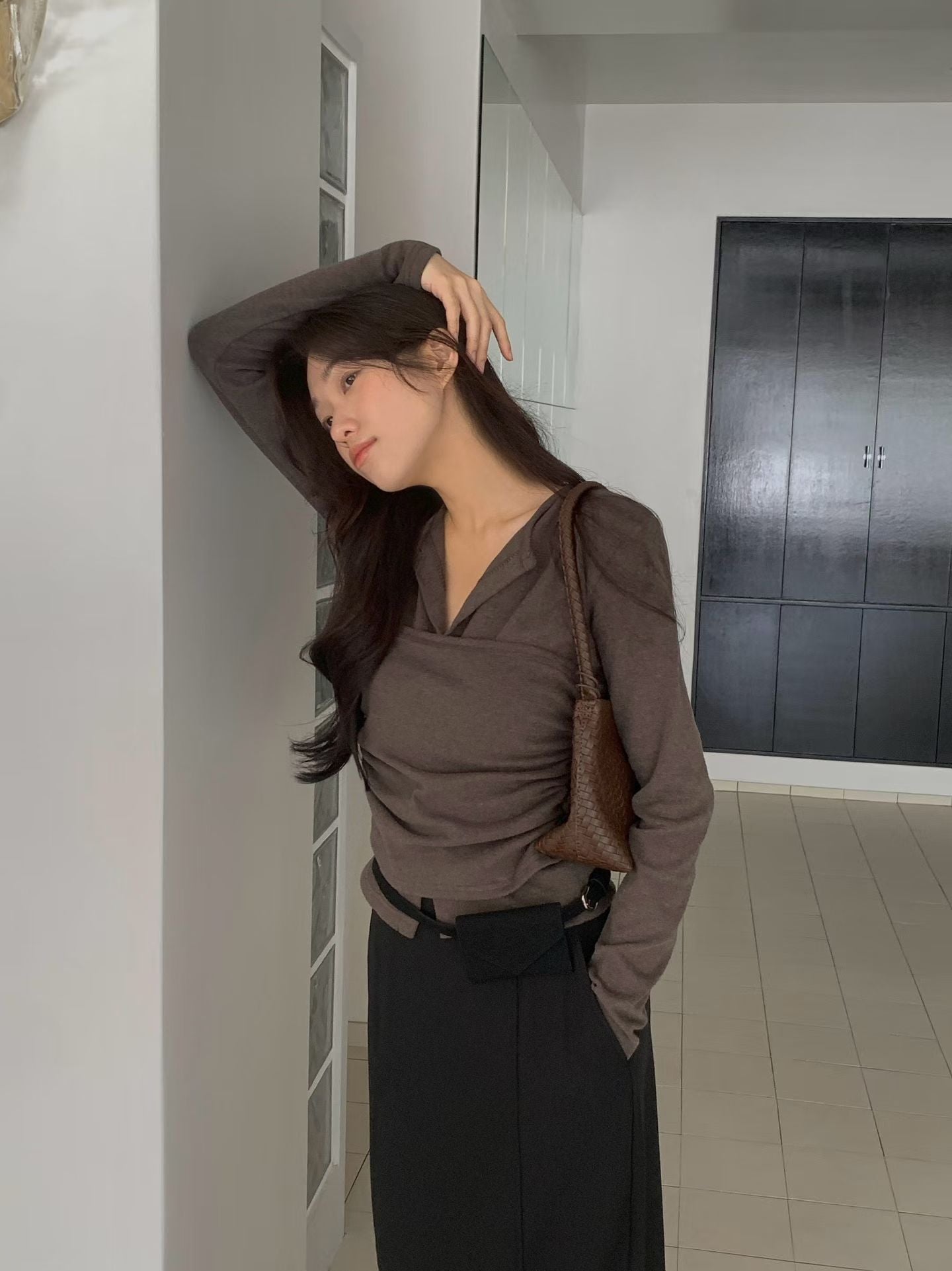 (Preorder) Winter Pretop Layering Cardigan Set