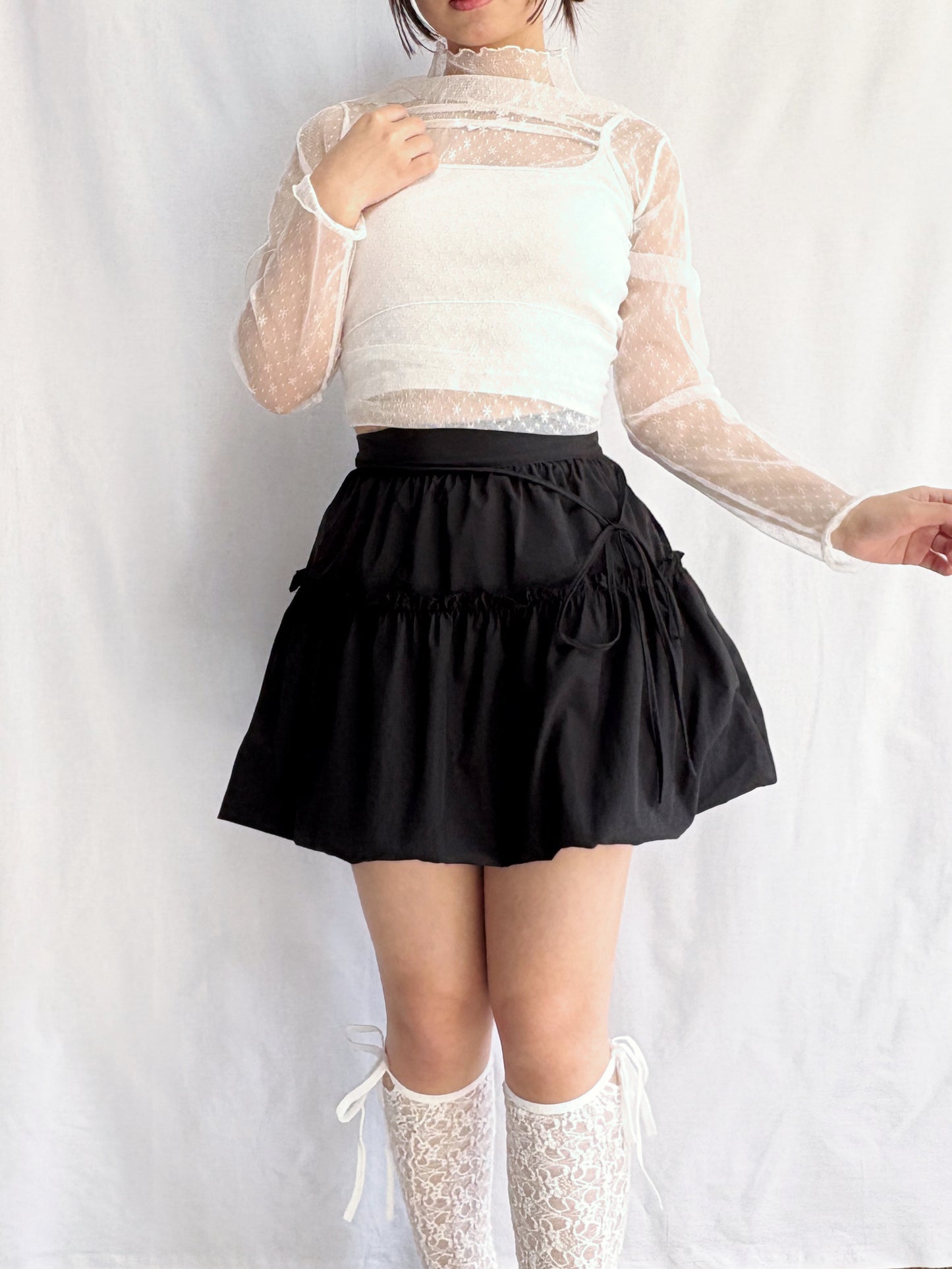 Honey Pot Bubble Mini Skirt
