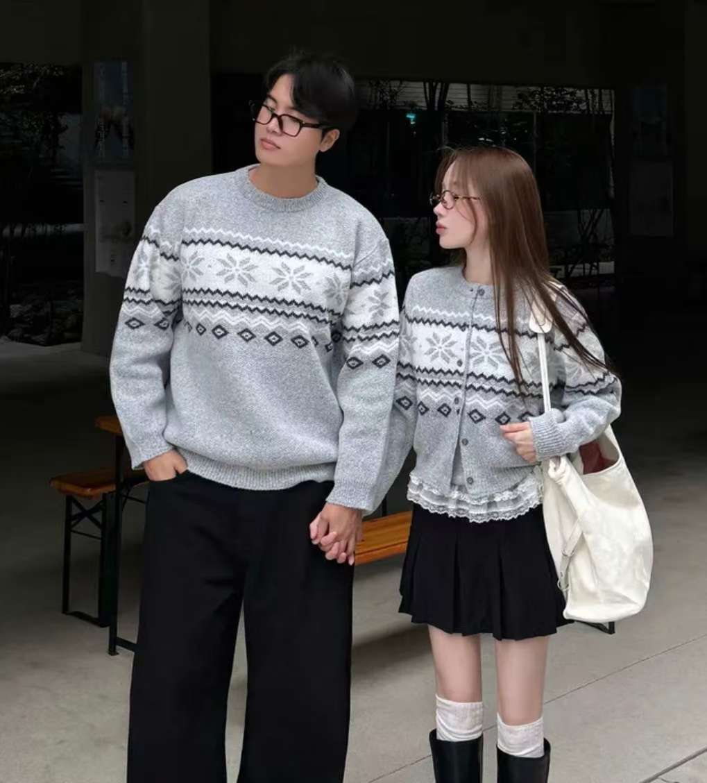 (Preorder) Unisex Snow Flower Knitwear
