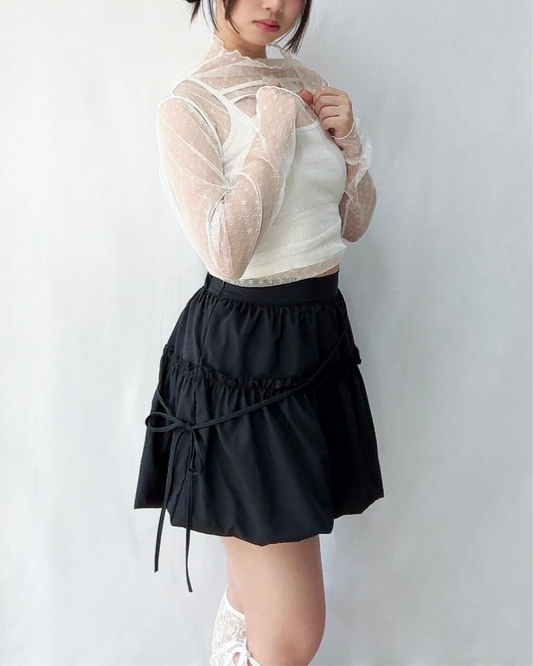 Honey Pot Bubble Mini Skirt