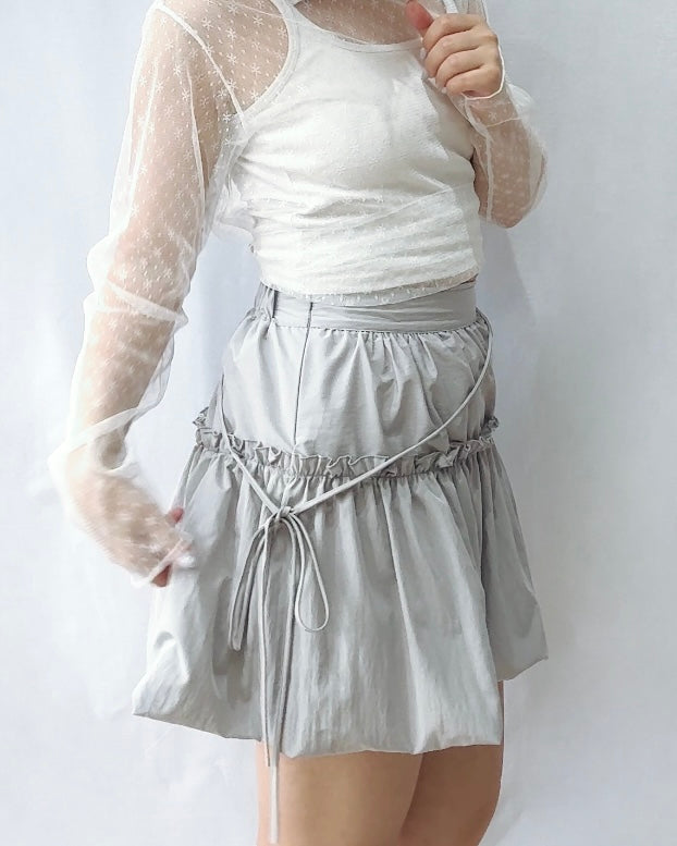 Honey Pot Bubble Mini Skirt