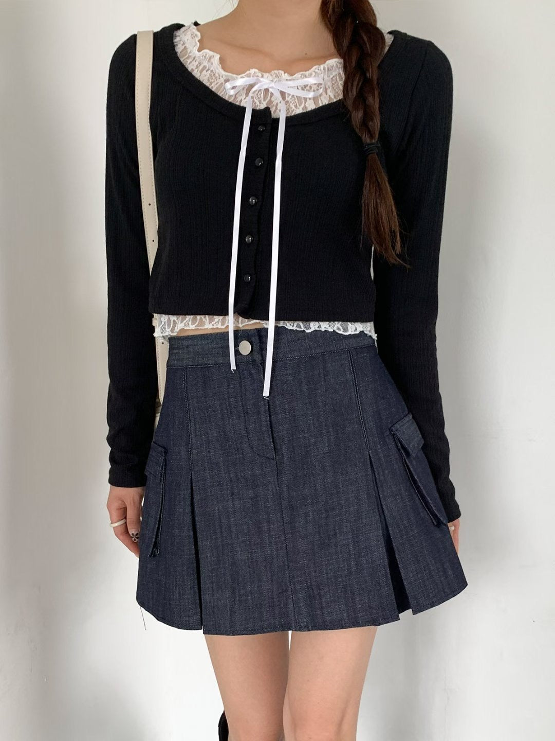 (Preorder) Lily Lace Knit Cardigan