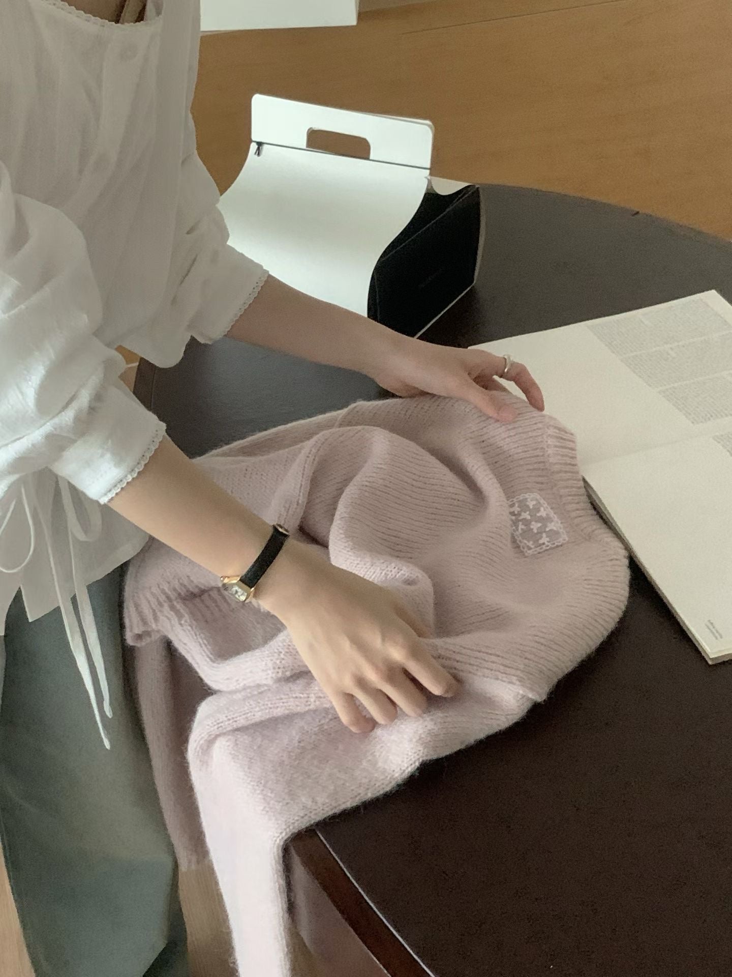 (Preorder) Pastel Dahlia Wool Cardigan