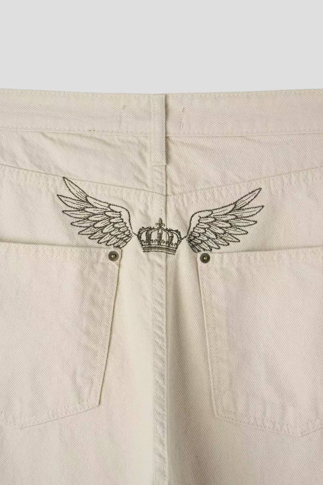(Preorder) Wings Balloon Wide Cotton Pants