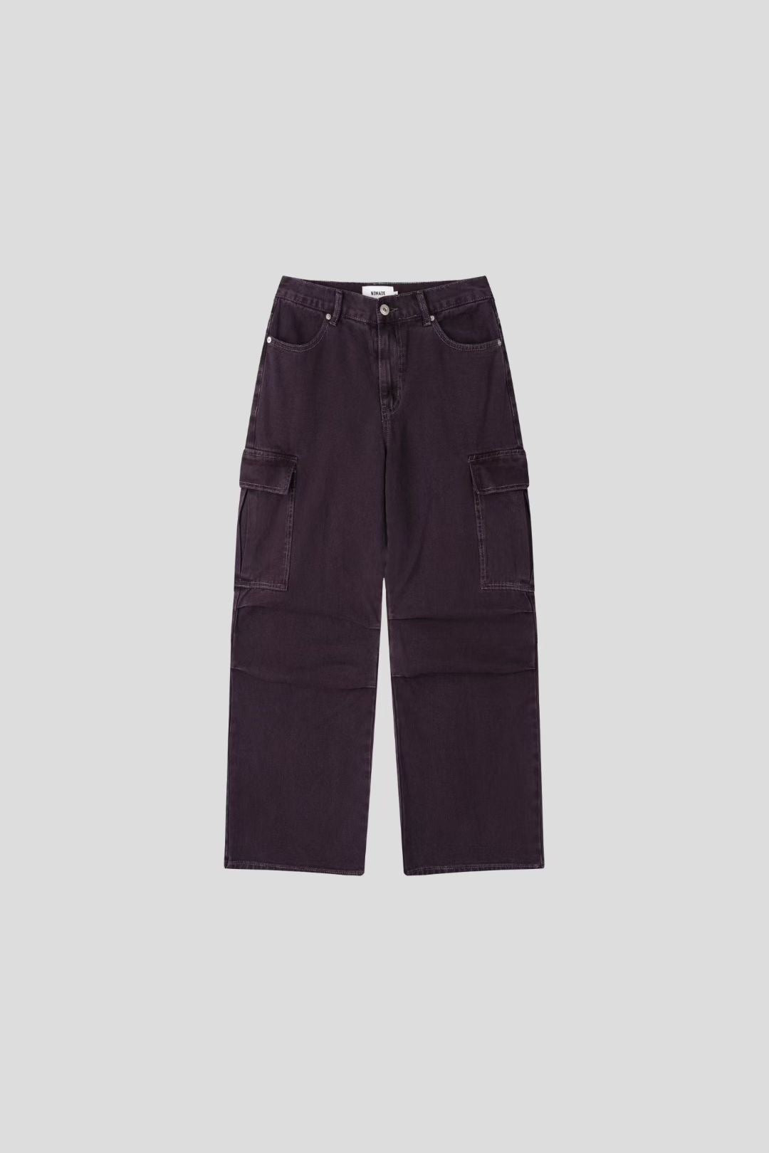 (Preorder) Unisex Men Deep-dyed Parachute Cargo Jeans