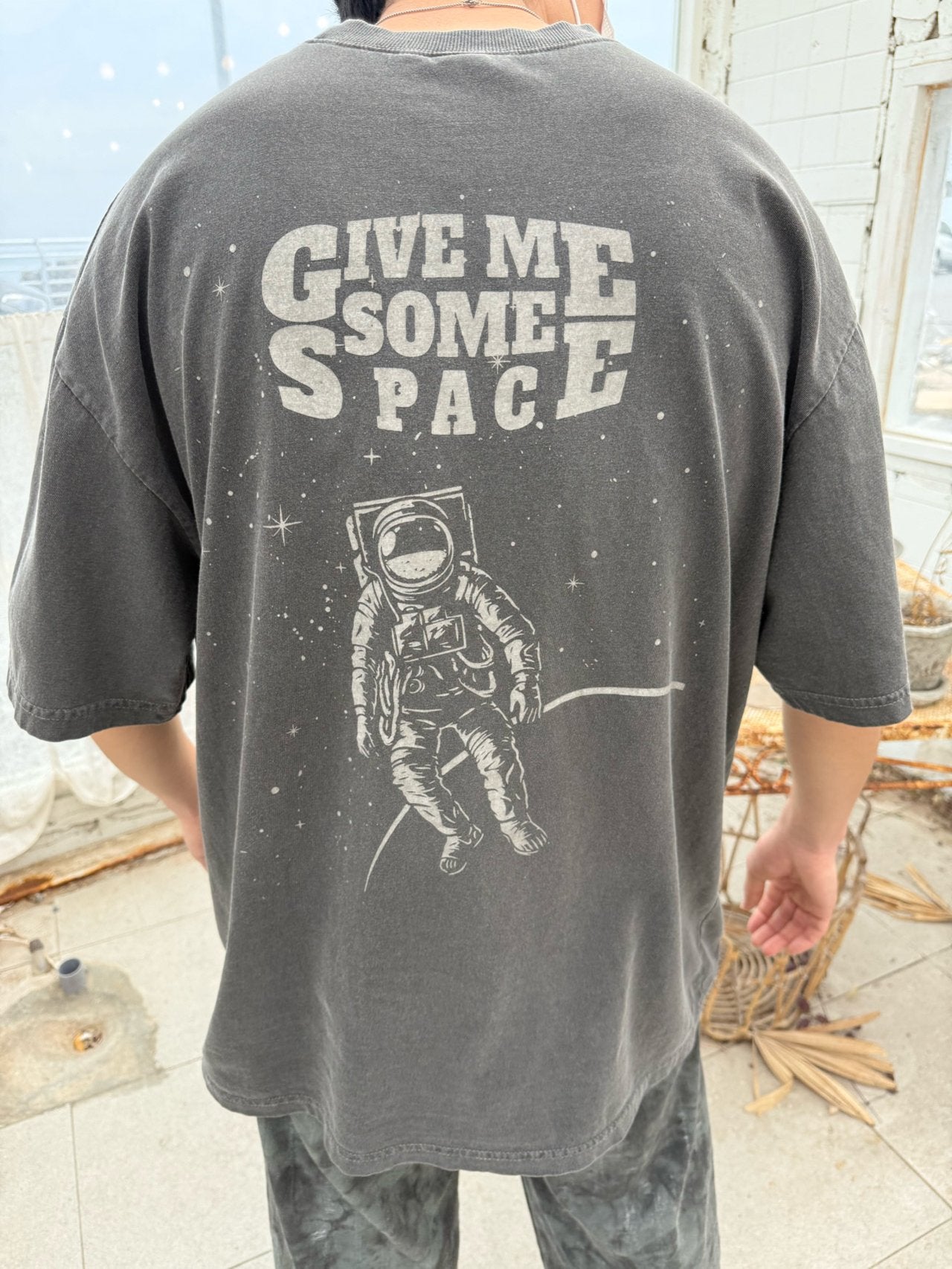 Unisex Pigment Astronaut Short Sleeve T-Shirt