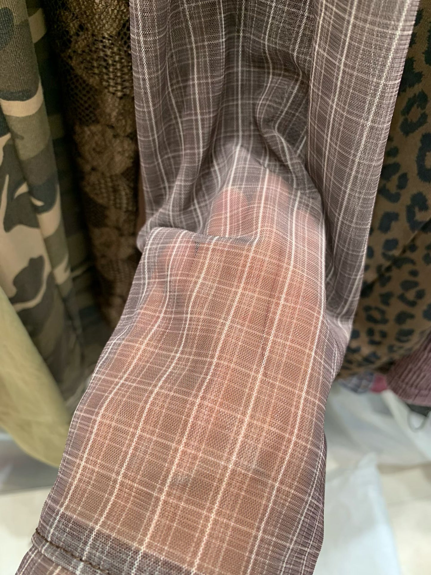 (Preorder) Sheer Layered Mock Neck T Shirt