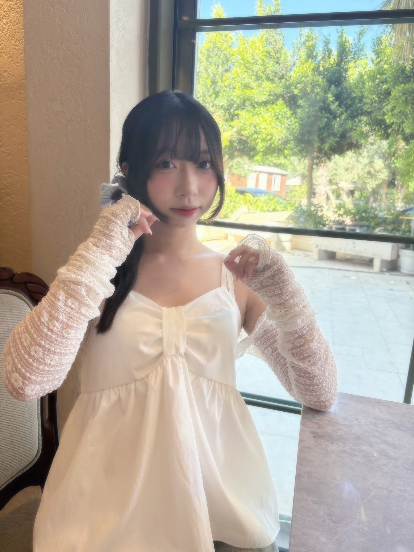 Soft Floral Balletcore Lace Cropped Long Sleeve Cardigan(4 Colours)