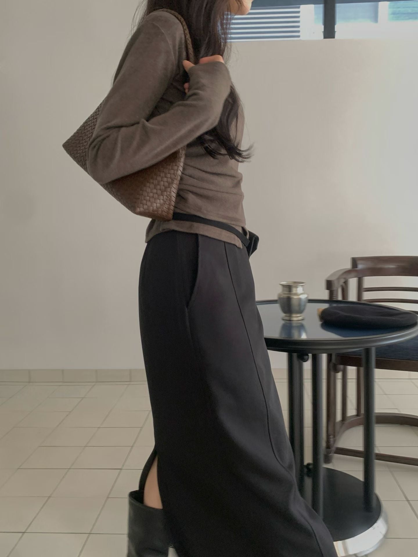 (Preorder) Winter Pretop Layering Cardigan Set