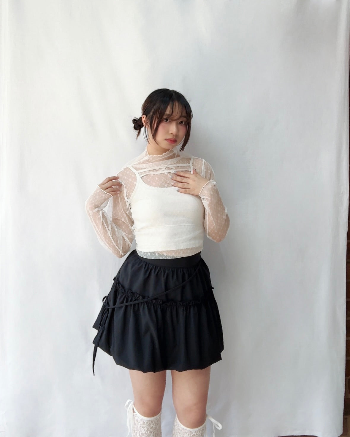 Honey Pot Bubble Mini Skirt