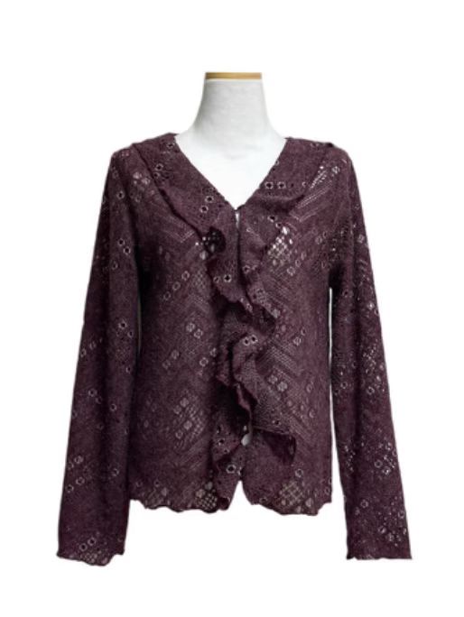 (Preorder) Ruffle Frill Cardigan