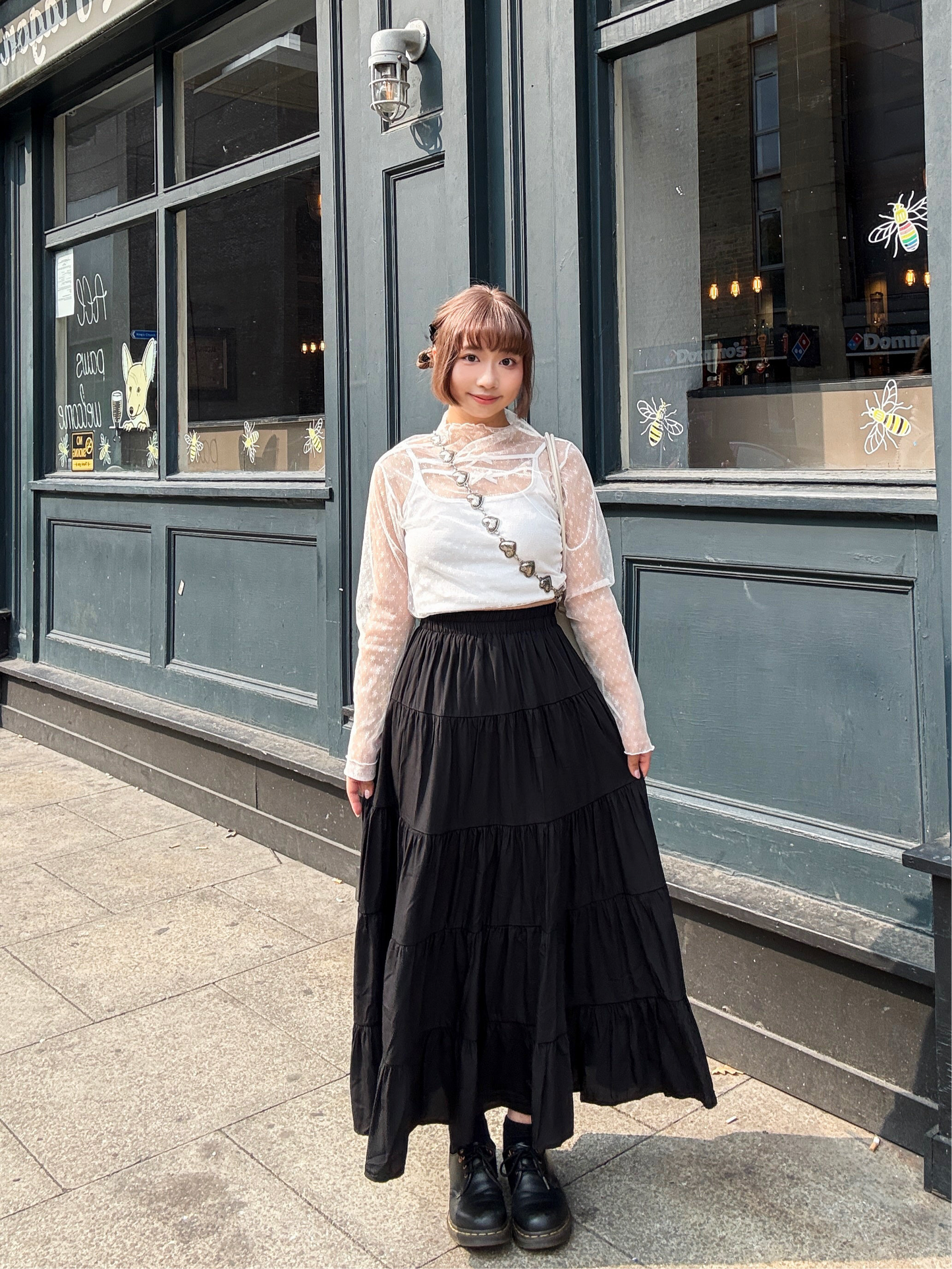 Flowy 5-Tiered Flared Ruffle Maxi skirt (2 Colours)