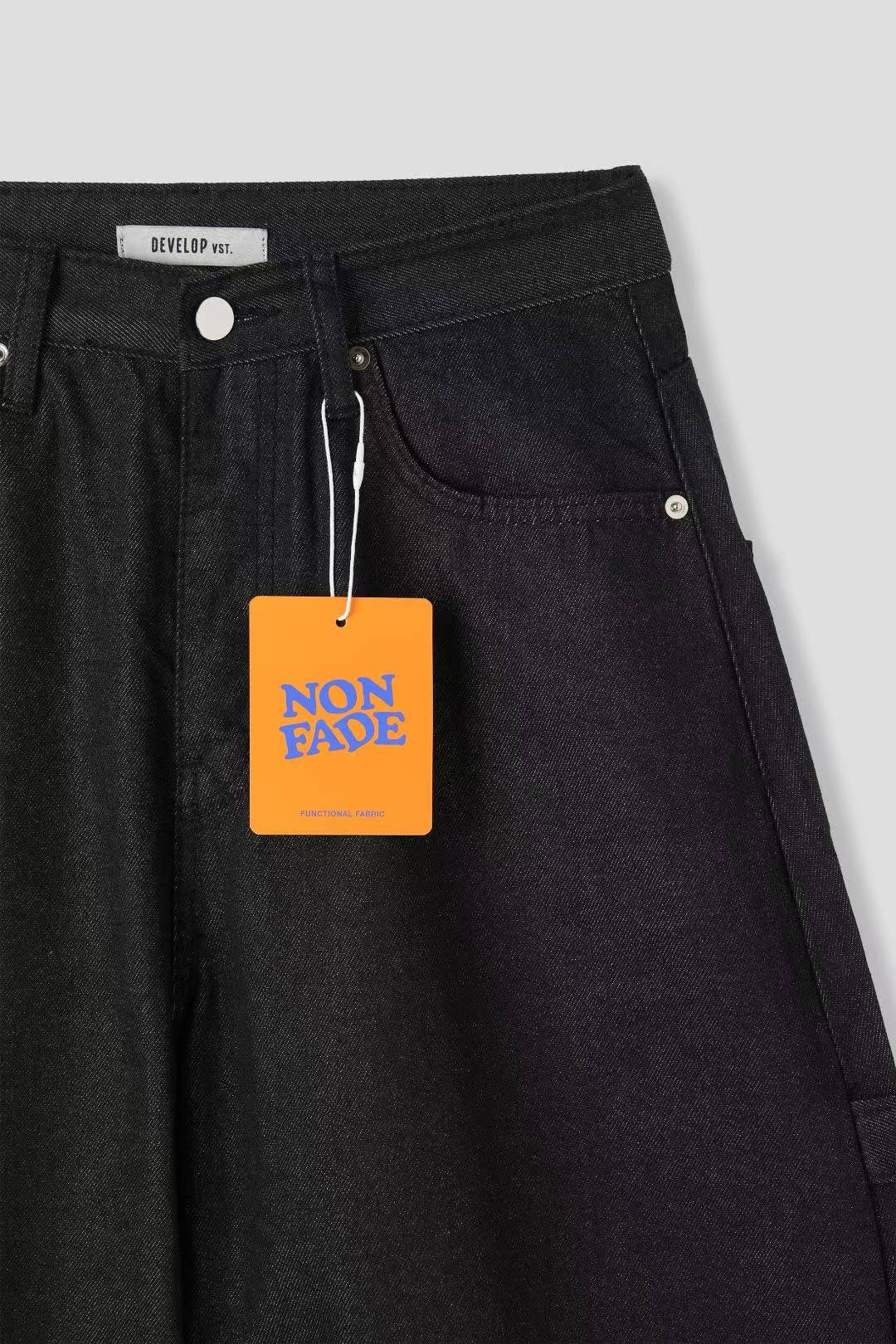 (Preorder) Cross Non-faded Balloon Wide Pants