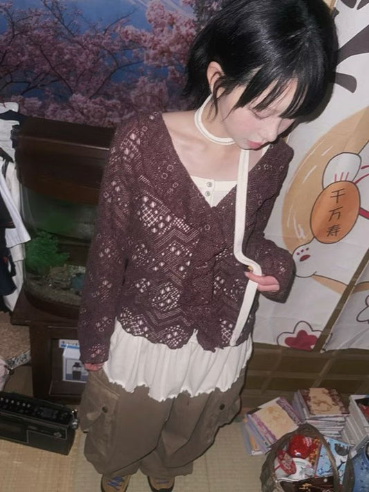 (Preorder) Ruffle Frill Cardigan