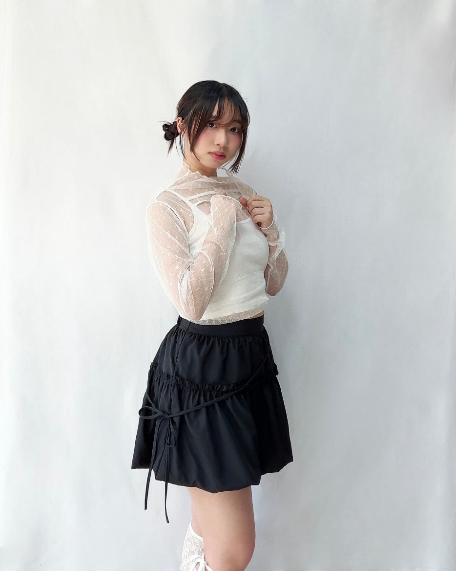 Honey Pot Bubble Mini Skirt