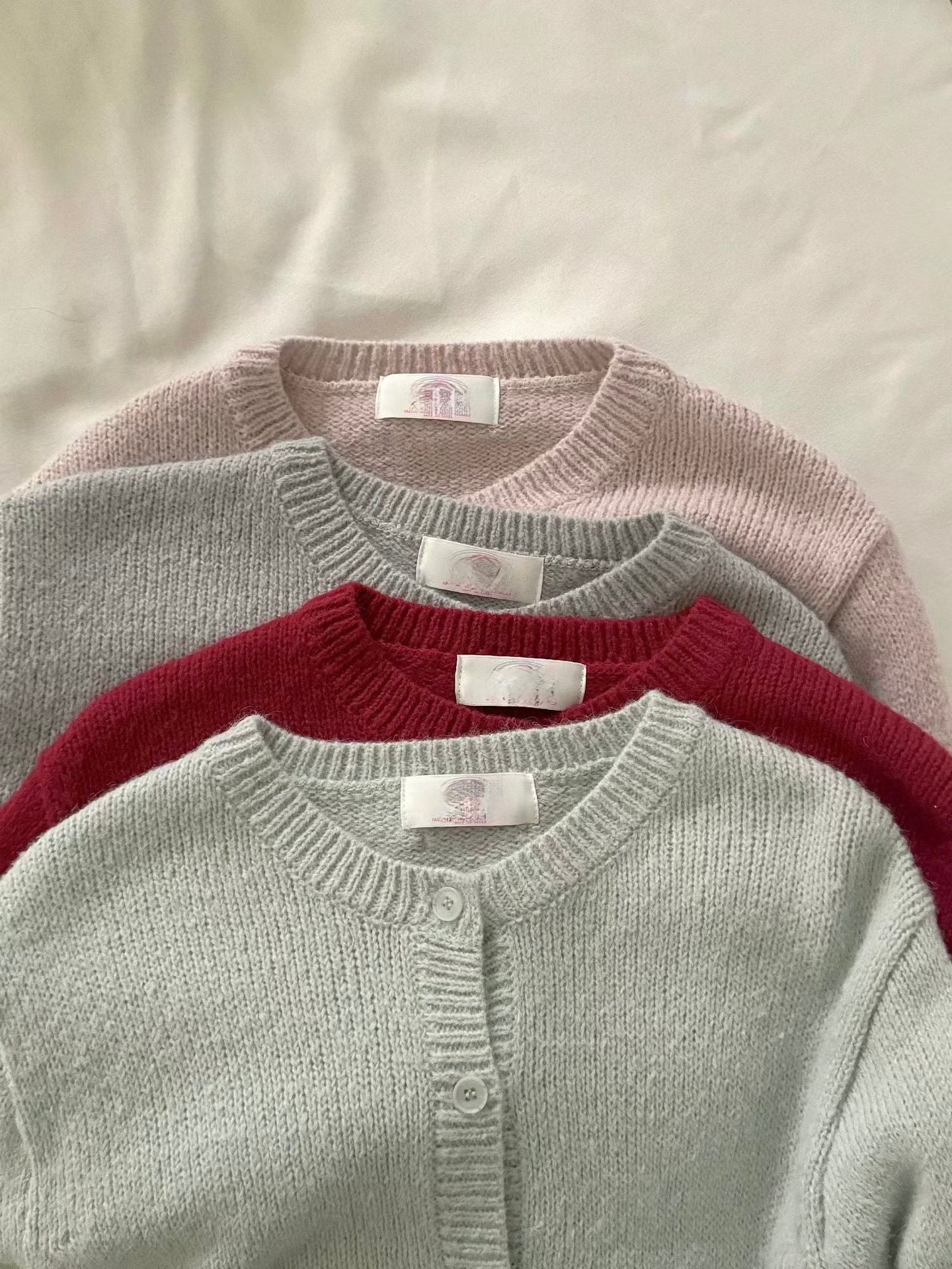 (Preorder) Pastel Dahlia Wool Cardigan