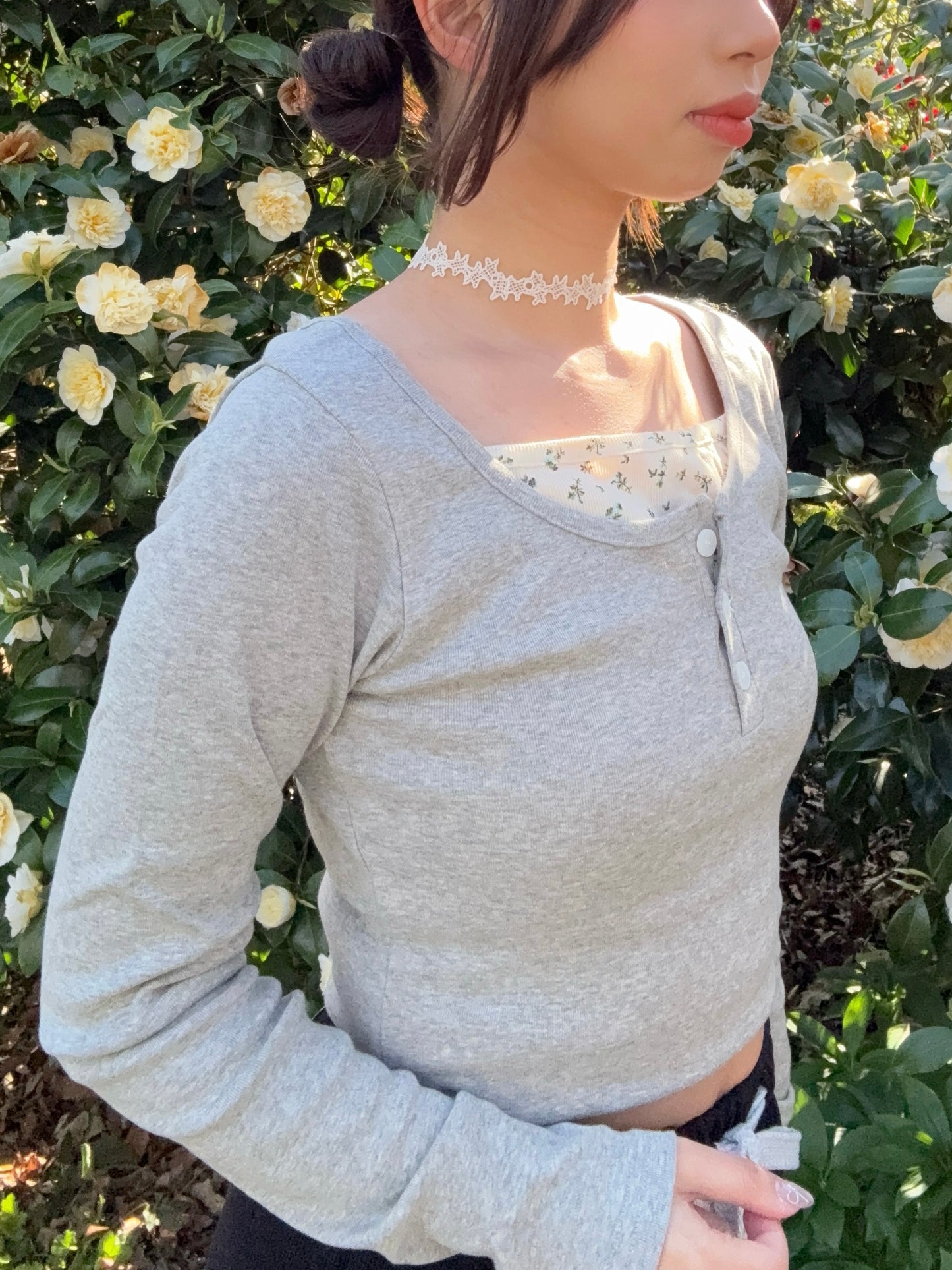 Spring Flower Layered T-shirt