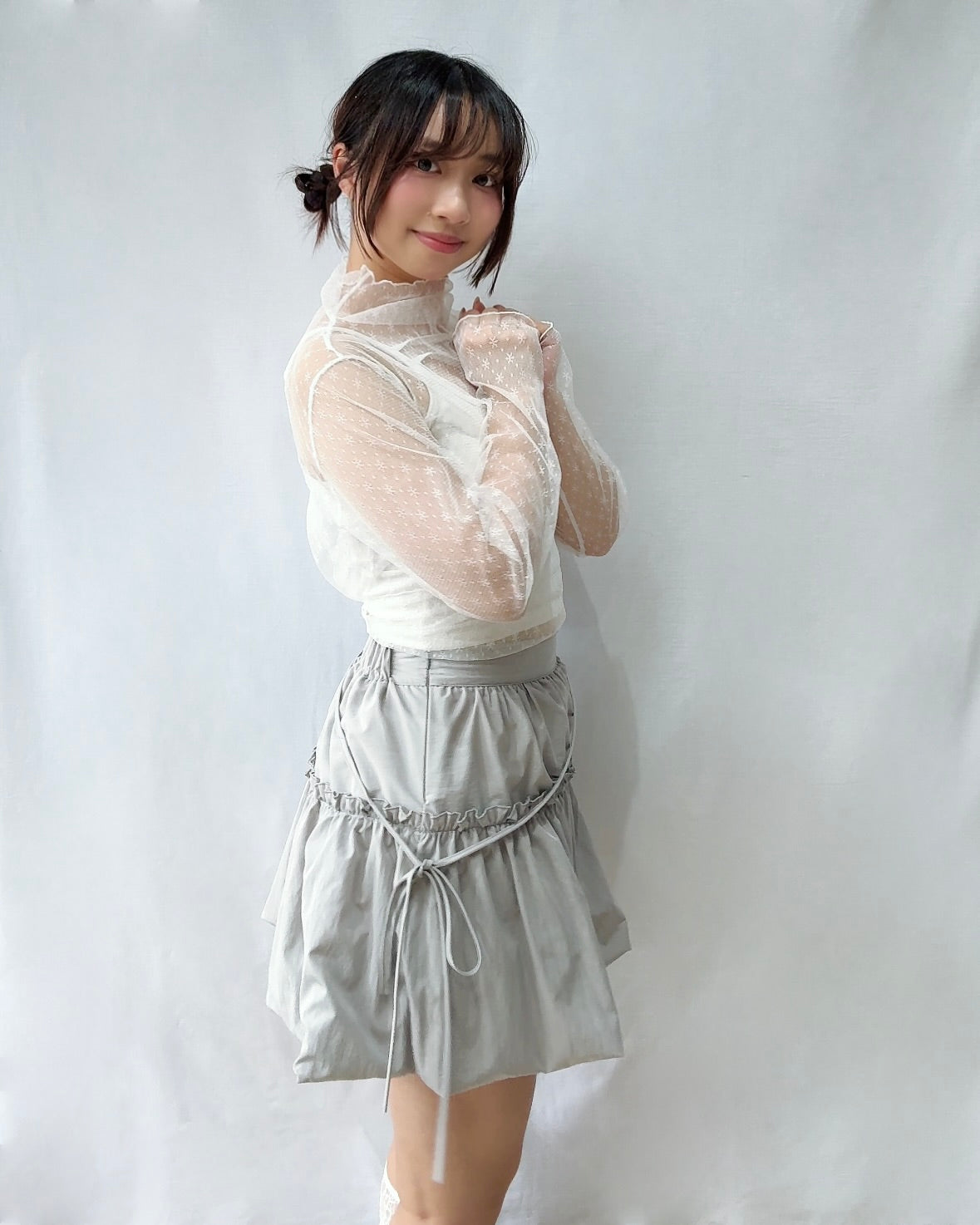 Honey Pot Bubble Mini Skirt