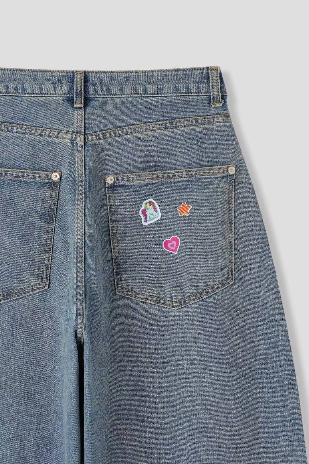 (Preorder) Cutie Sticker Wide Pants