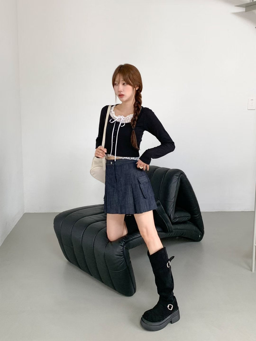 (Preorder) Lily Lace Knit Cardigan