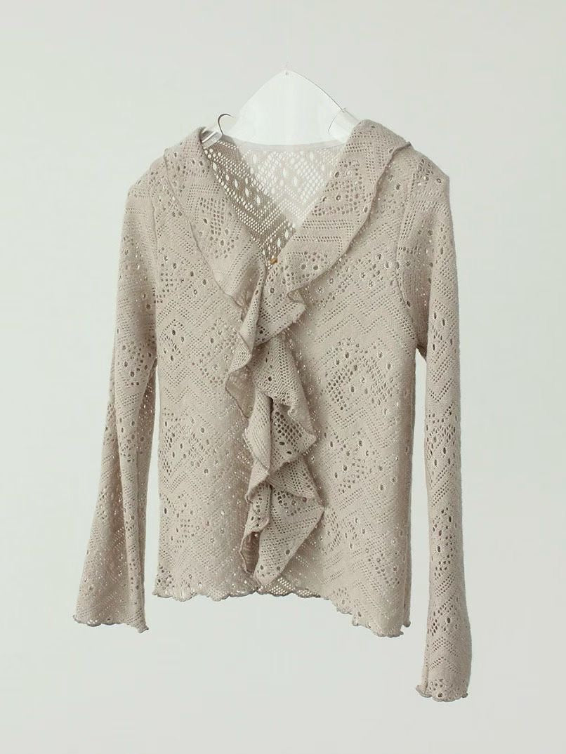 (Preorder) Ruffle Frill Cardigan