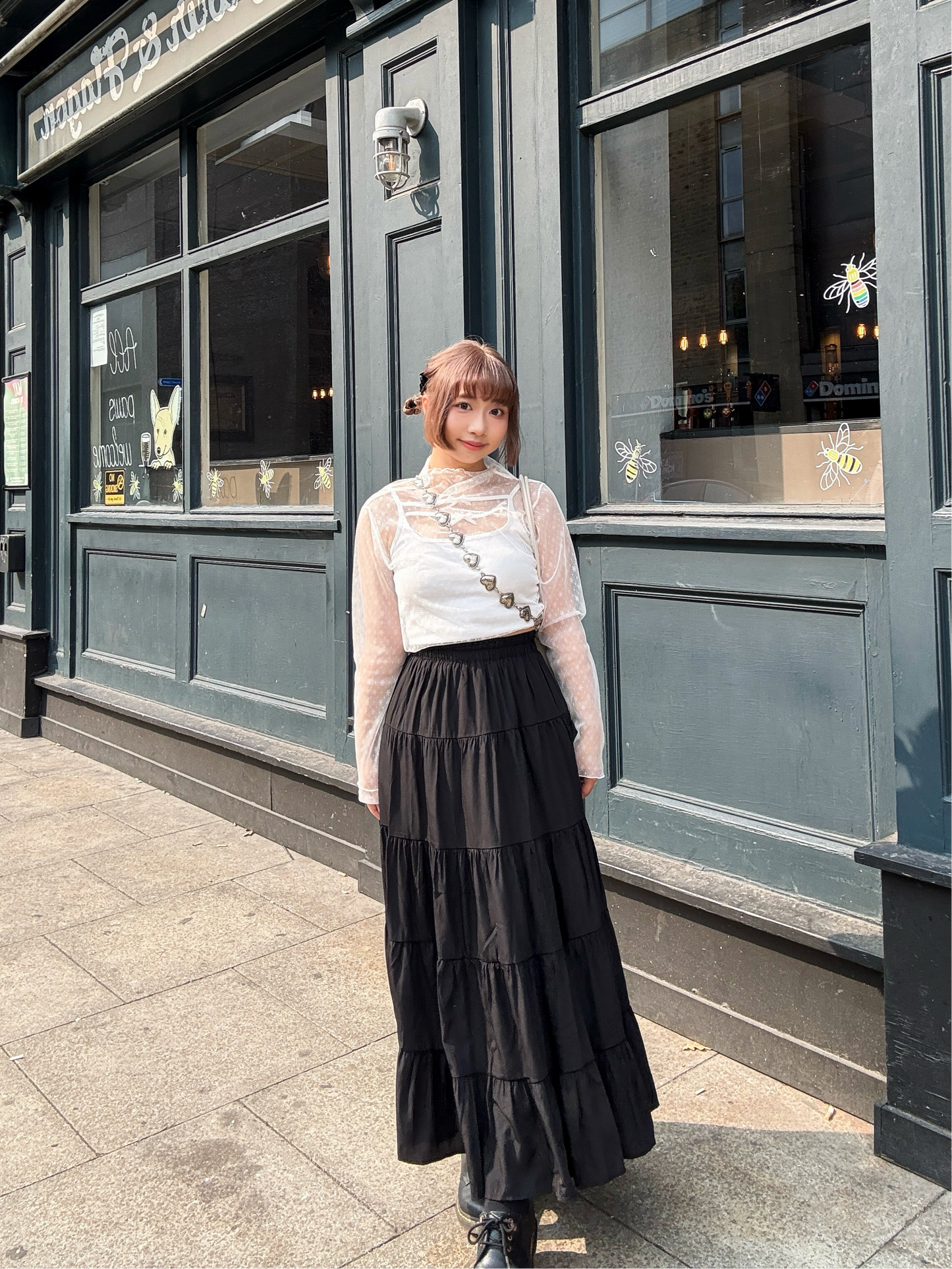 Flowy 5-Tiered Flared Ruffle Maxi skirt (2 Colours)