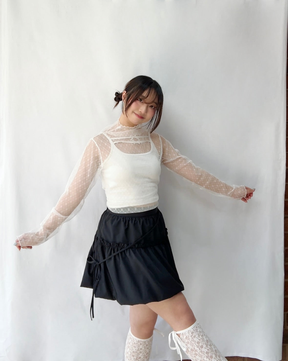 Honey Pot Bubble Mini Skirt